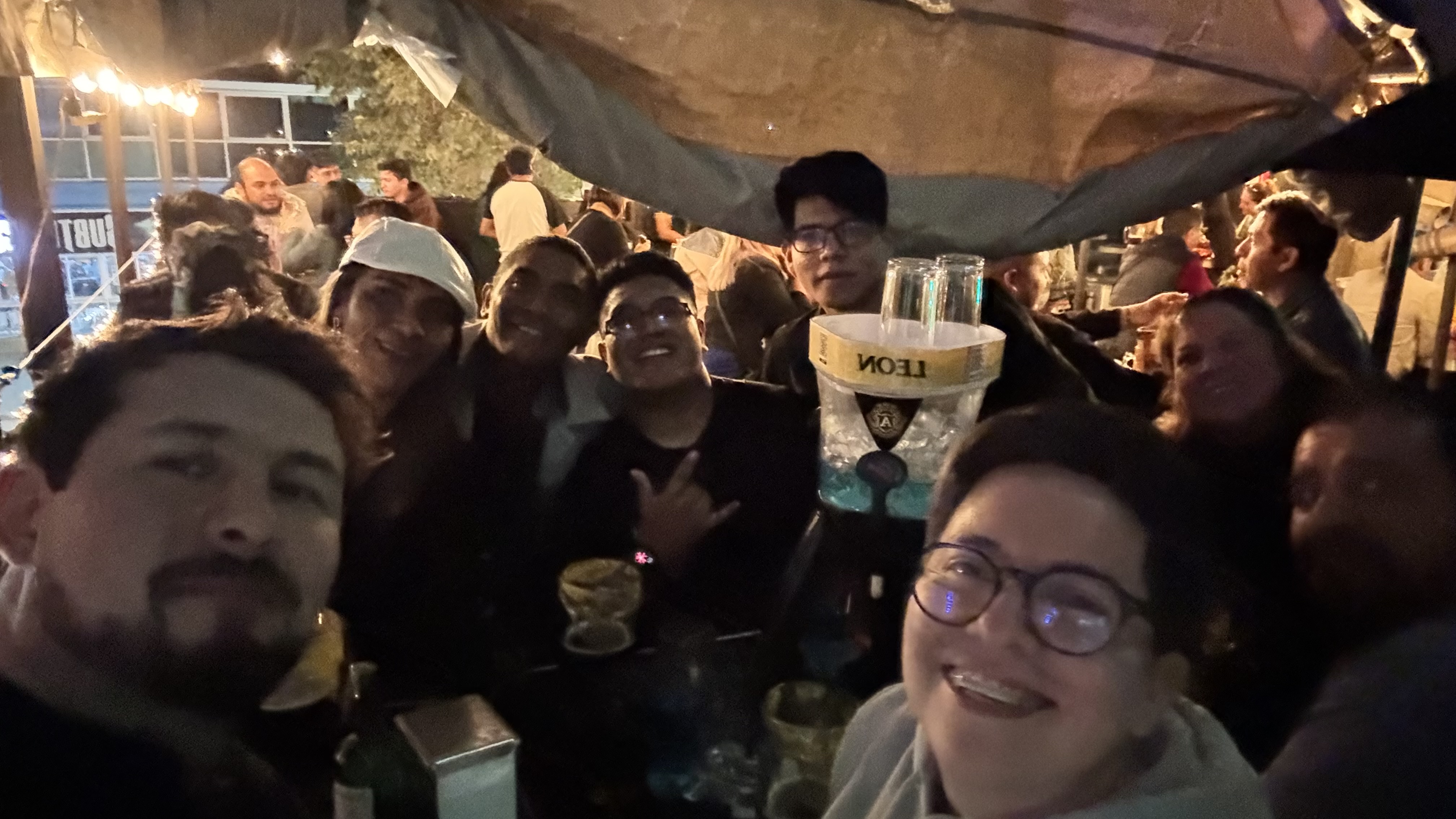 En una fiesta